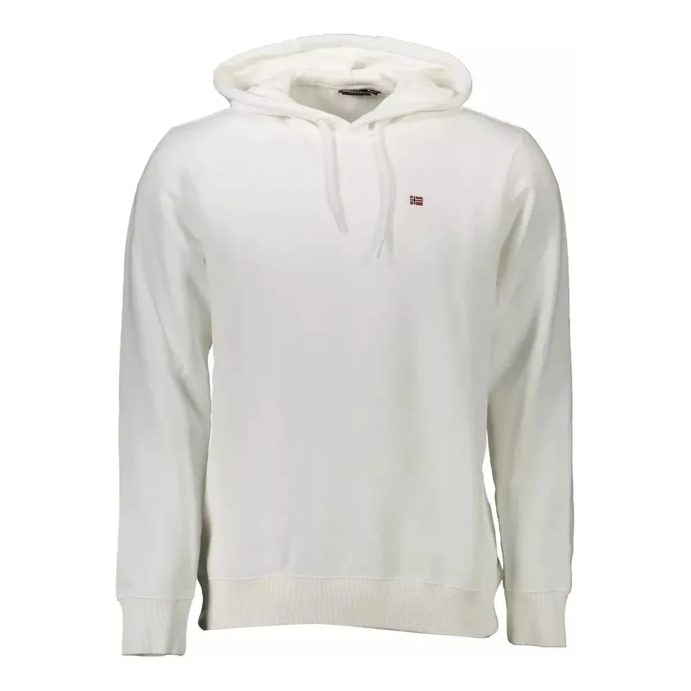 Chic White Hooded Sweatshirt