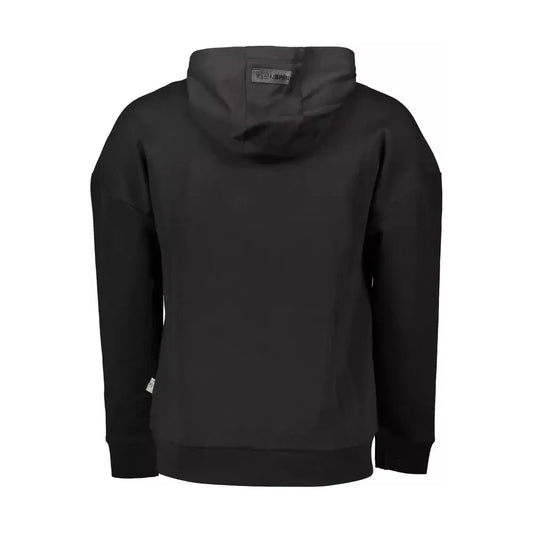 Sleek Hooded Sweater with Contrast Details Plein Sport