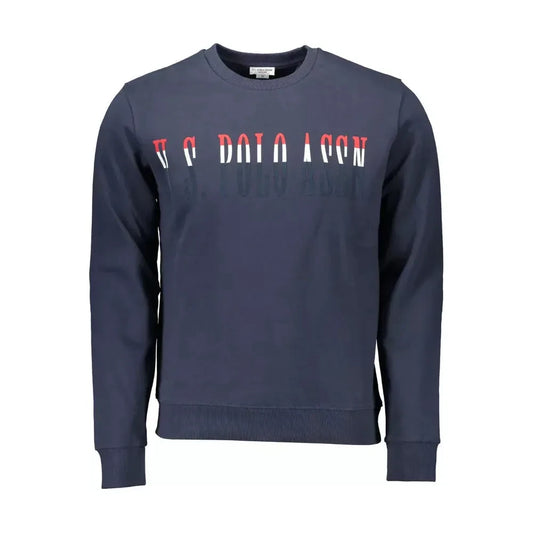 Classic Blue Cotton Sweatshirt with Logo U.S. POLO ASSN.