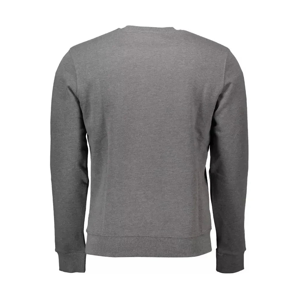 Classic Gray Cotton Crew Neck Sweater