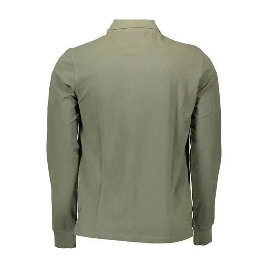 U.S. POLO ASSN. Elegant Green Long-Sleeved Polo Shirt U.S. POLO ASSN.