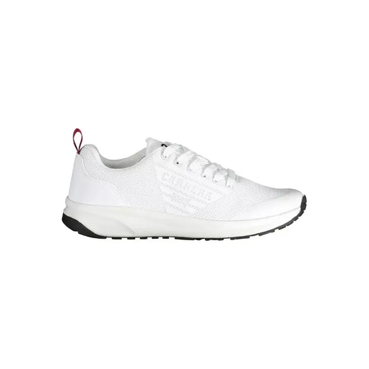 Sleek White Sports Sneakers with Contrast Accents