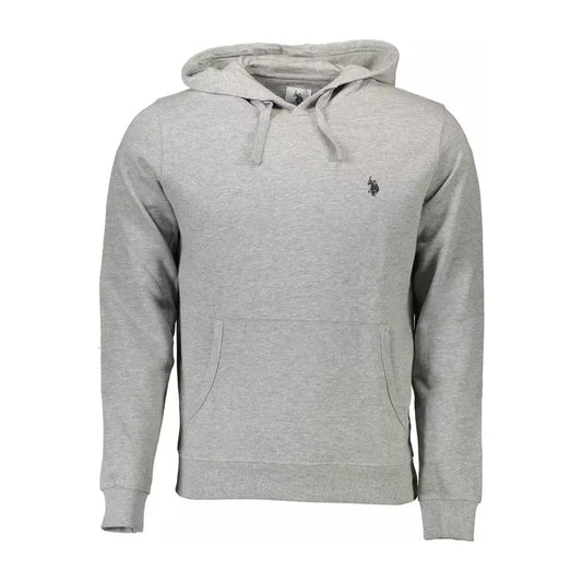 Classic Hooded Gray Cotton Sweatshirt U.S. POLO ASSN.