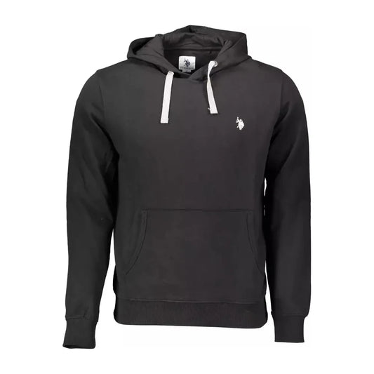 Classic Hooded Cotton Sweatshirt in Black U.S. POLO ASSN.