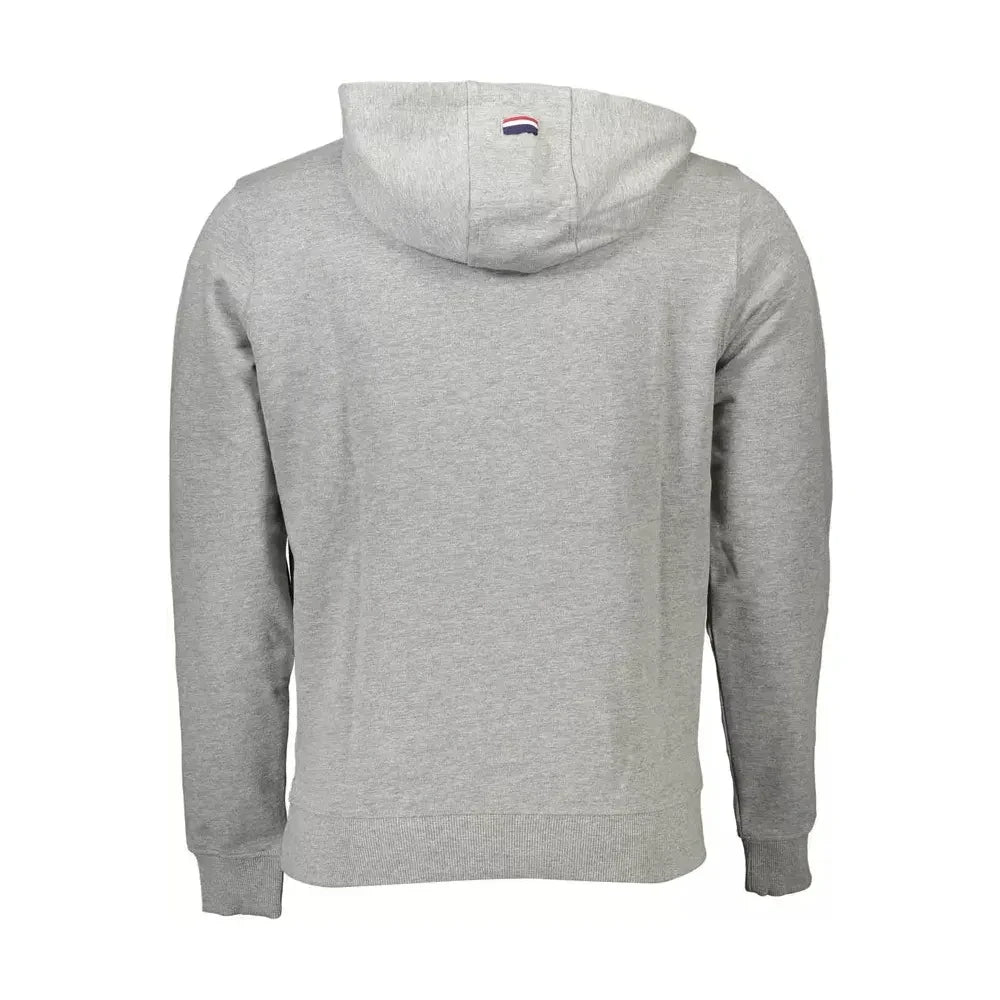 Classic Hooded Gray Cotton Sweatshirt