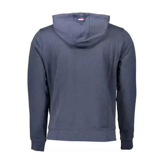 Chic Hooded Blue Sweater with Central Pocket U.S. POLO ASSN.