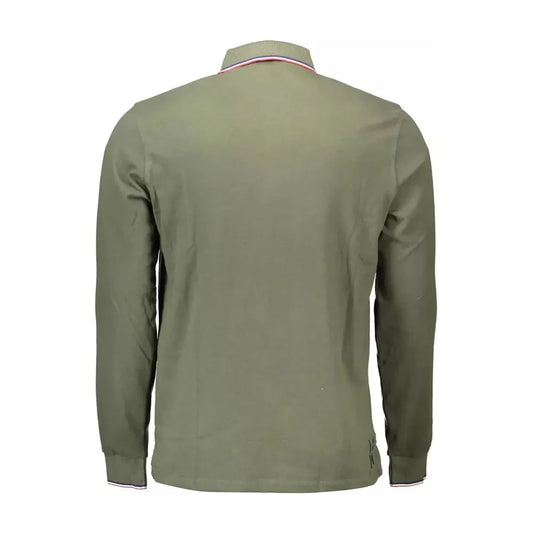 U.S. POLO ASSN. Chic Green Cotton Polo with Contrasting Details U.S. POLO ASSN.