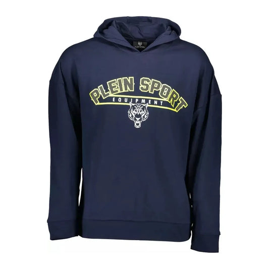 Sleek Long-Sleeved Hooded Sweatshirt with Print Plein Sport