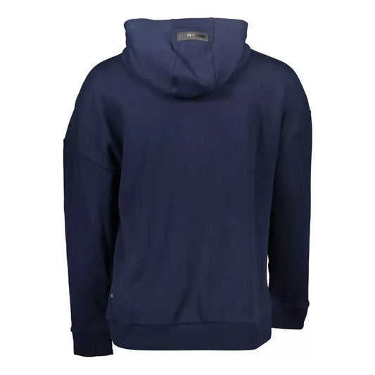 Sleek Long-Sleeved Hooded Sweatshirt with Print Plein Sport