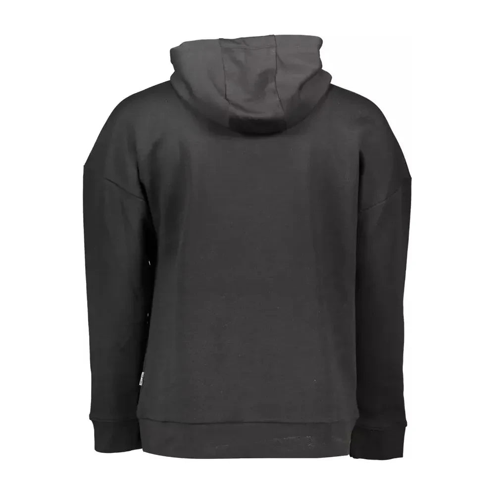 Sporty Chic Hooded Sweatshirt with Bold Details