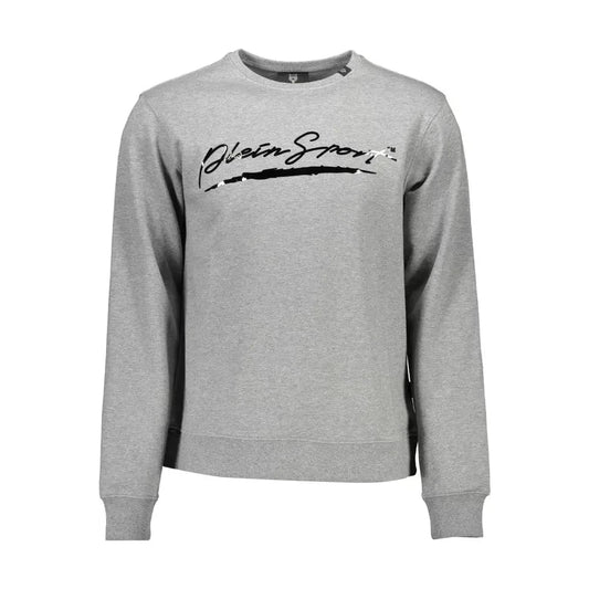 Plein Sport Athletic Grey Logo Print Sweatshirt Plein Sport