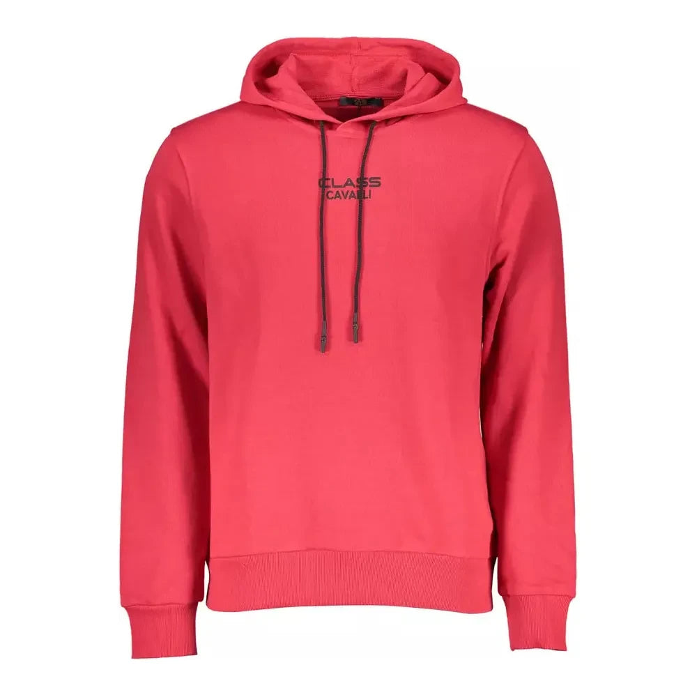 Elegant Pink Hooded Sweatshirt with Logo