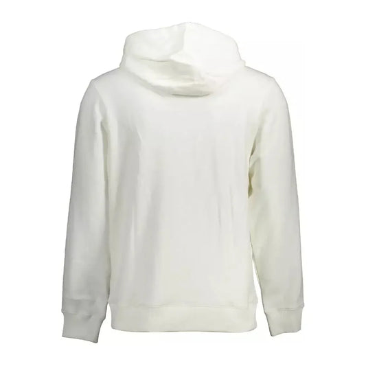 Eco-Chic White Hoodie with Iconic Print Guess Jeans