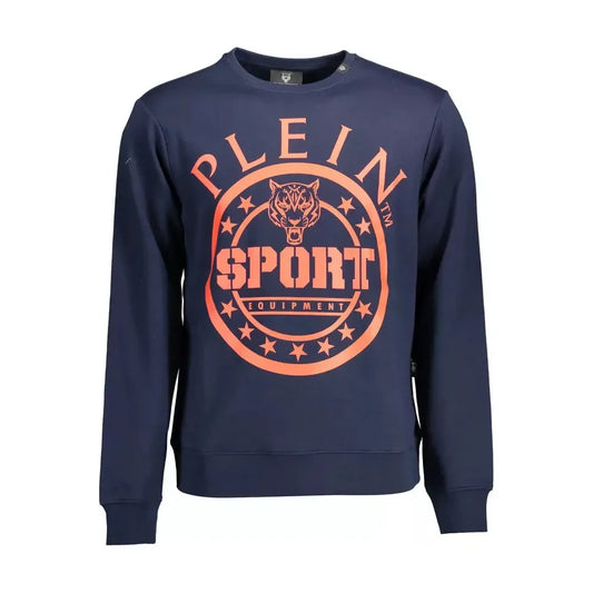 Athletic Blue Long-Sleeved Sweatshirt