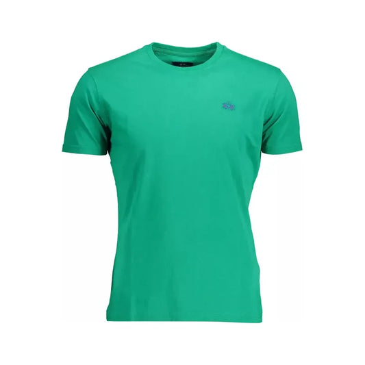 Regal Green Embroidered Logo Tee