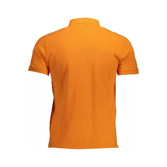 Sunset Orange Short-Sleeved Polo Shirt