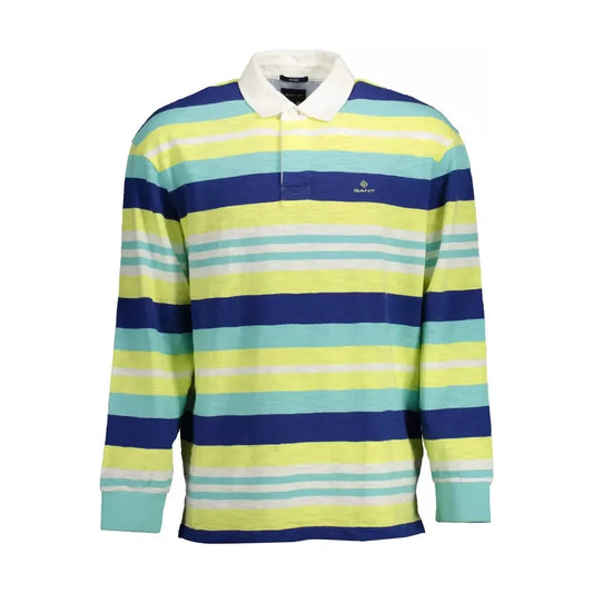 Gant Elegant Long-Sleeved Yellow Polo with Contrasting Details Gant