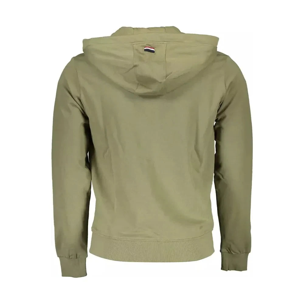 U.S. POLO ASSN. Chic Green Cotton Hooded Sweatshirt U.S. POLO ASSN.