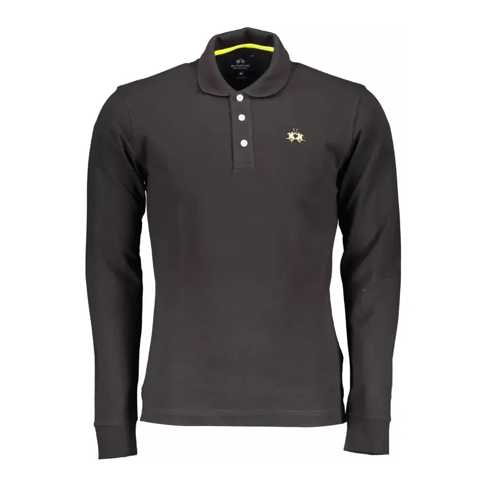 Elegant Slim Fit Embroidered Polo Shirt