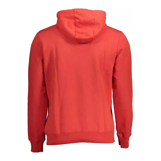 Chic Pink Hooded Sweatshirt with Logo Detail Napapijri