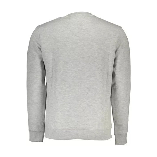 Chic Gray Long-Sleeved Sweatshirt with Print North Sails