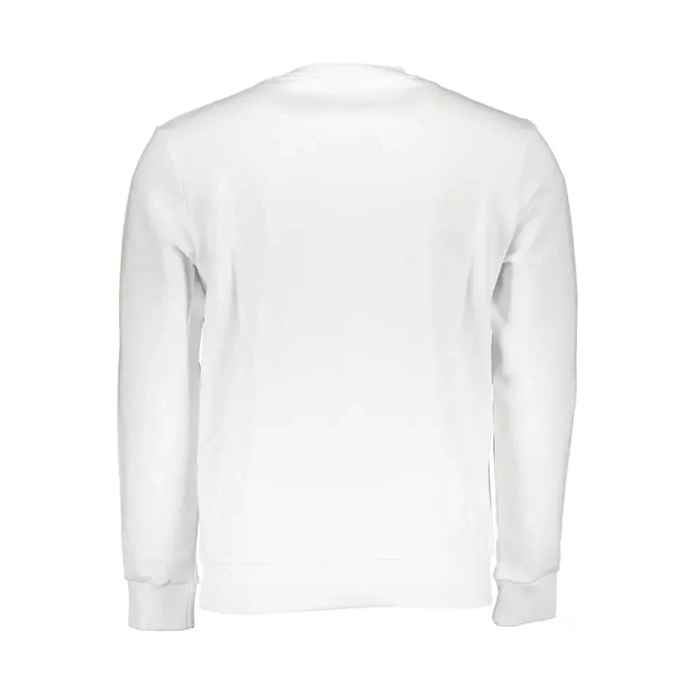 Sleek White Long-Sleeved Sweatshirt