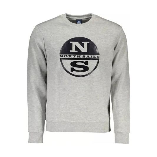 Chic Gray Long-Sleeved Crewneck Sweater North Sails