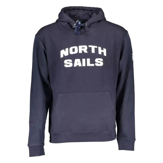 Blue Hooded Sweatshirt with Graphic Logo North Sails