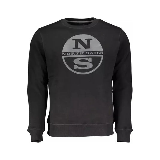 Elevated Casual Black Sweatshirt with Print North Sails