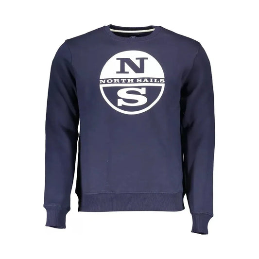 Blue Round Neck Printed Sweater North Sails