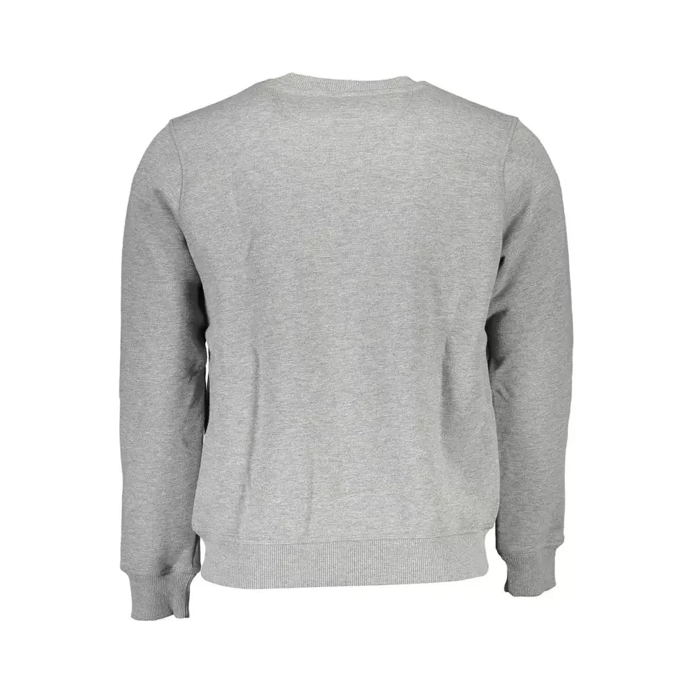 Gray Round Neck Logo Sweatshirt