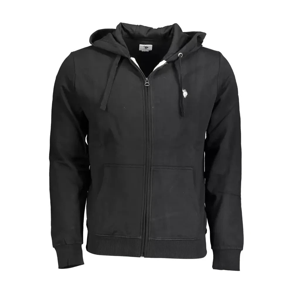 Classic Zippered Hoodie with Embroidered Logo