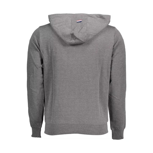 U.S. POLO ASSN. Chic Gray Embroidered Zip Hoodie U.S. POLO ASSN.