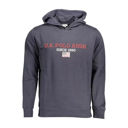 U.S. POLO ASSN. Contrast Detail Blue Cotton Hoodie U.S. POLO ASSN.