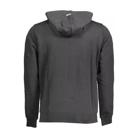 U.S. POLO ASSN. Chic Black Cotton Hoodie with Embroidered Logo U.S. POLO ASSN.