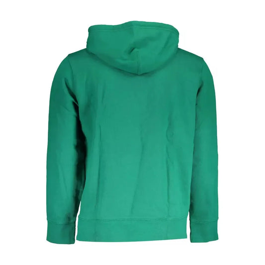 Green Cotton Hooded Sweatshirt with Logo Levi's