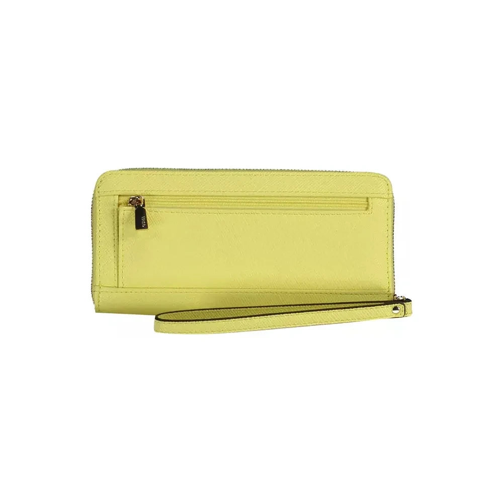 Chic Yellow Polyethylene Compact Wallet