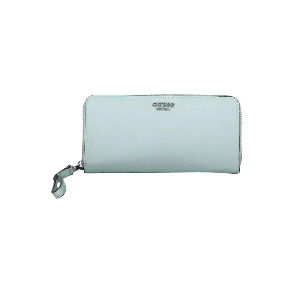 Chic Light Blue Multi-Compartment Wallet