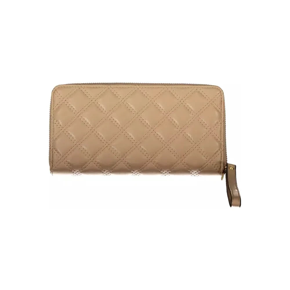 Chic Beige Multi-Compartment Wallet