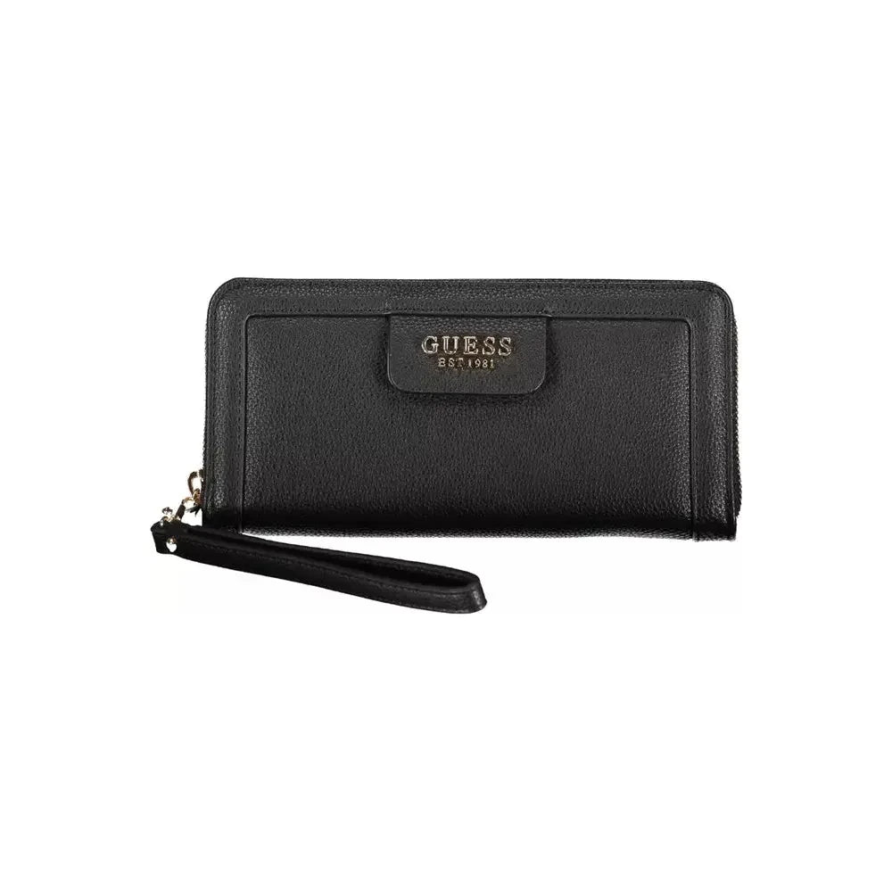 Chic Black Multi-Compartment Wallet