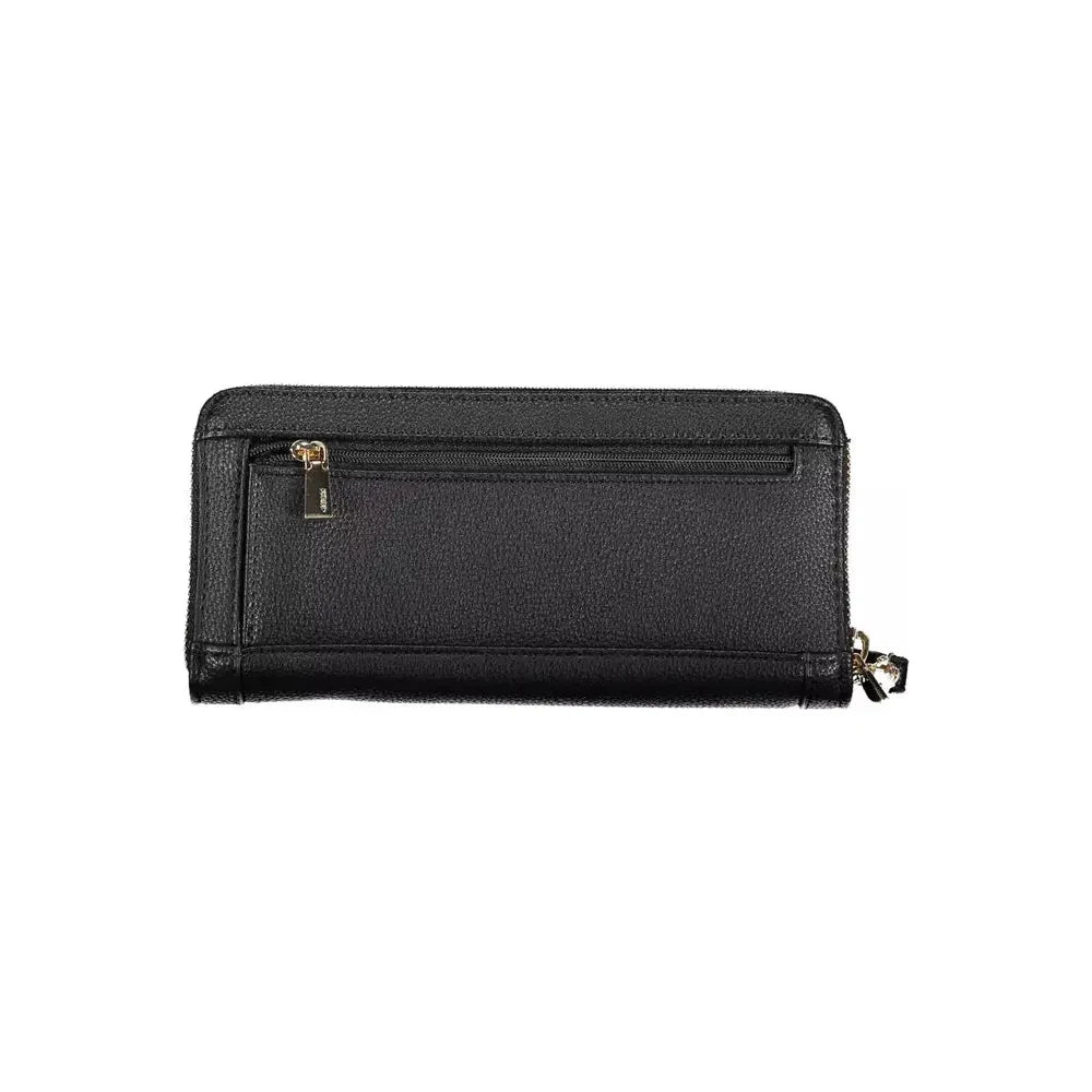 Chic Black Multi-Compartment Wallet