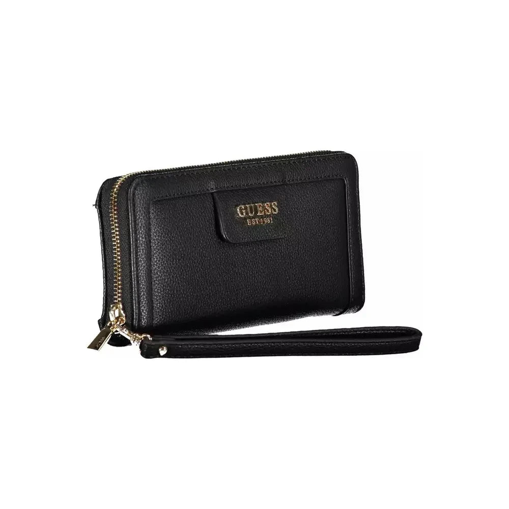 Chic Black Multi-Compartment Wallet