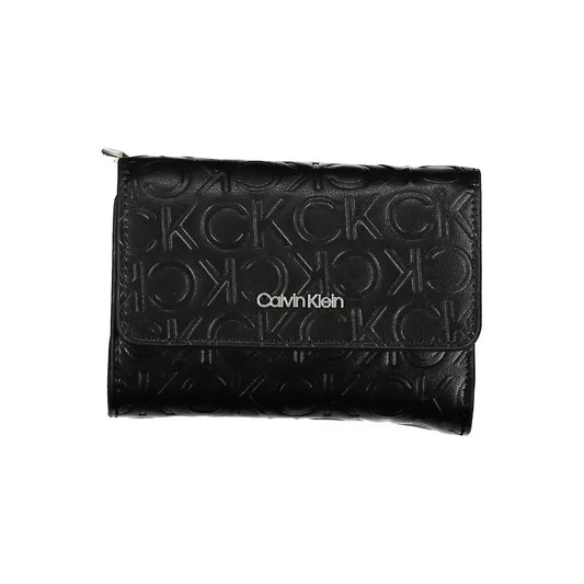 Elegant Black Polyethylene Wallet with RFID Blocker