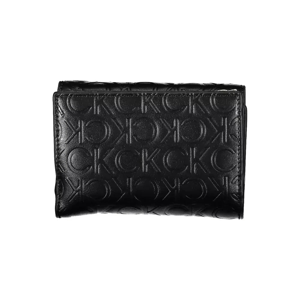 Elegant Black Polyethylene Wallet with RFID Blocker