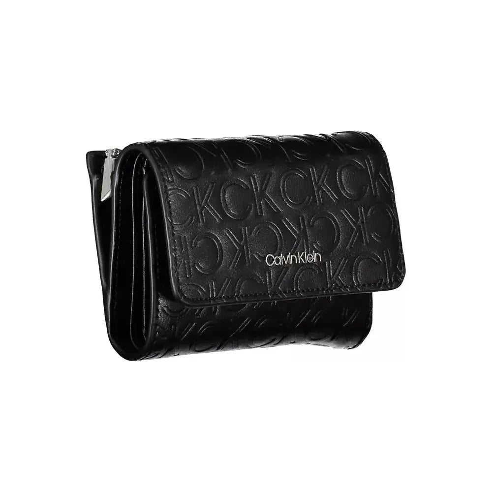 Elegant Black Polyethylene Wallet with RFID Blocker