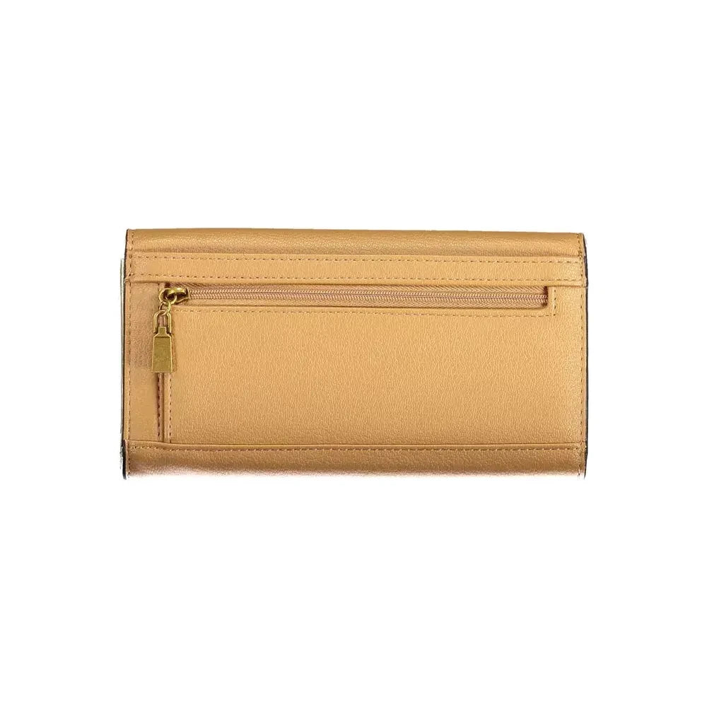 Elegant Beige Polyethylene Women's Wallet