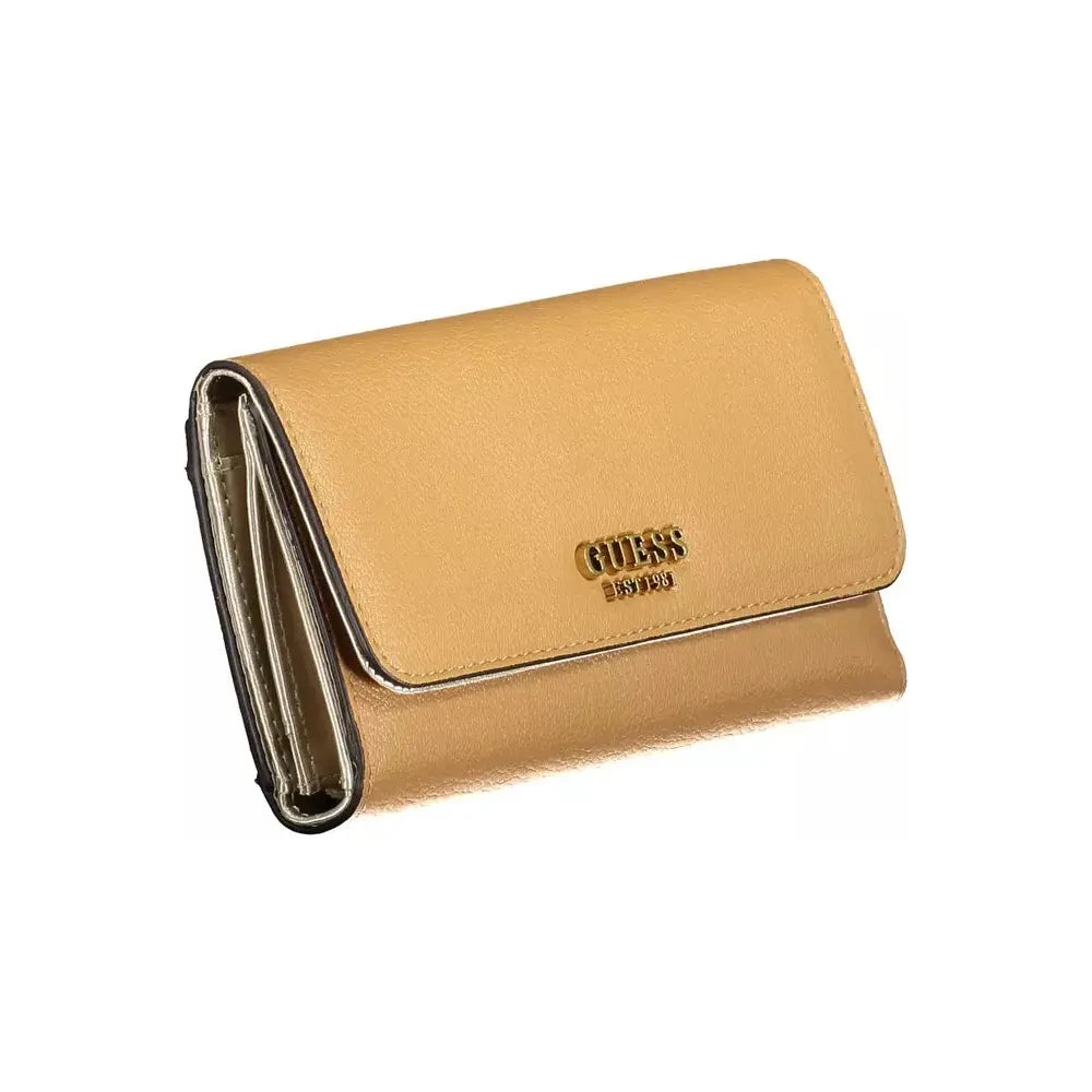 Elegant Beige Polyethylene Women's Wallet