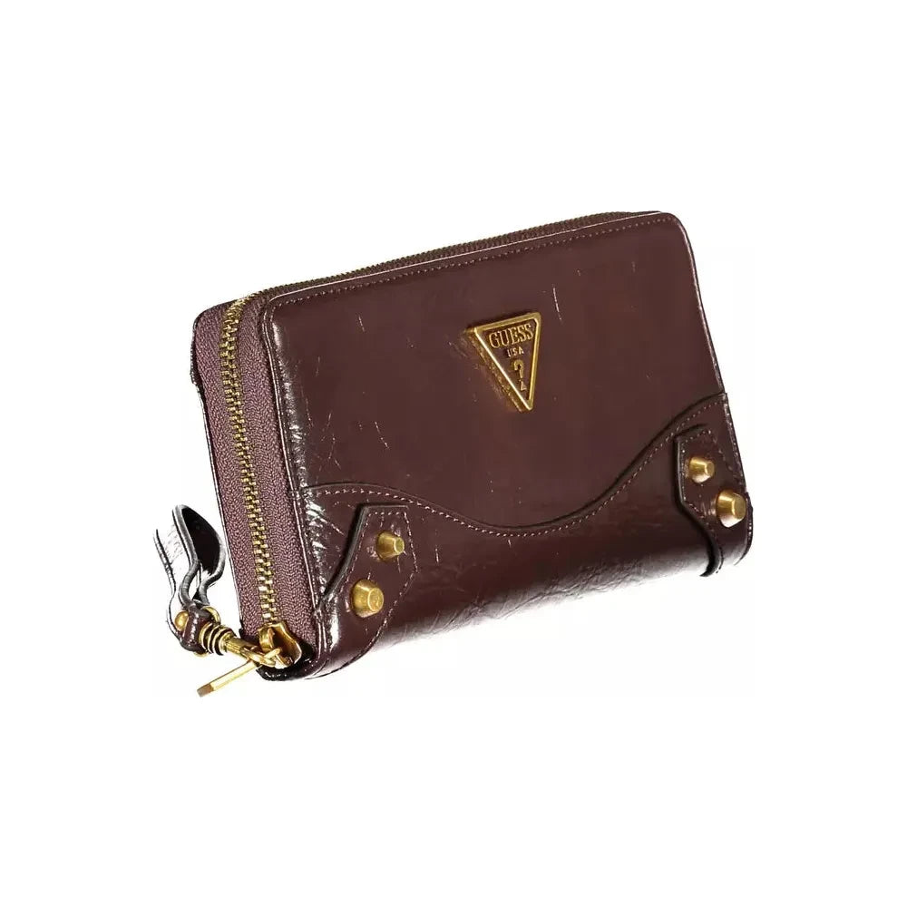 Elegant Brown Polyethylene Wallet