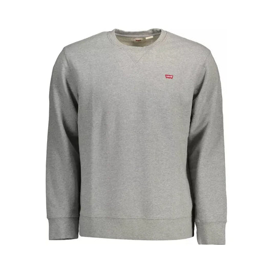 Chic Gray Long-Sleeved Logo Sweatshirt Levi's