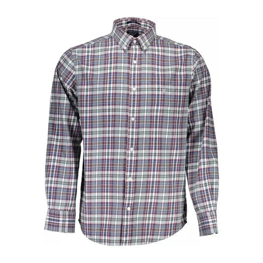 Classic Blue Long Sleeve Cotton Shirt Gant